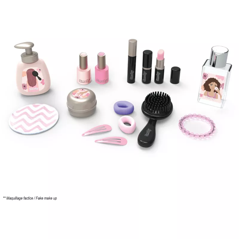 SIMBA-DICKIE My Beauty Studio Interaktīvā rotaļu tualetes galdiņš ar apgaismotu spoguli un 10 aksesuāriem bērniem vecumā no 3 līdz 6 gadiem