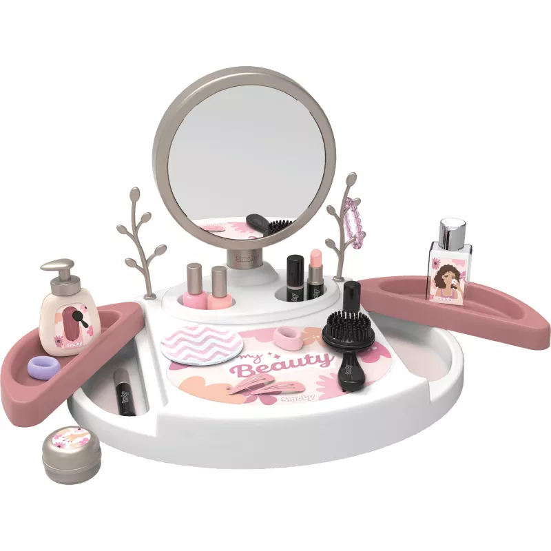 SIMBA-DICKIE My Beauty Studio Interaktīvā rotaļu tualetes galdiņš ar apgaismotu spoguli un 10 aksesuāriem bērniem vecumā no 3 līdz 6 gadiem
