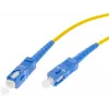 1m viena režīma SC/UPC uz SC/UPC vienvirziena optiskās šķiedras ielāpu kabelis, LSZH, dzeltens