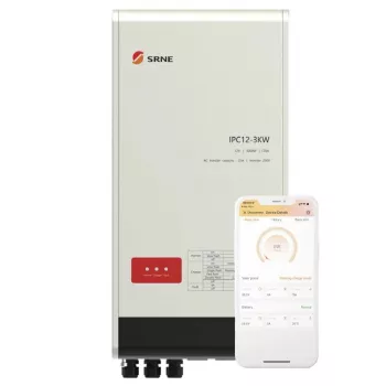 Vienfāzes invertors/lādētājs SRNE 3kW 48V Hybrid Off-Grid Pure Sine Wave