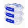 Sistema Plastics 881523 Taisnstūra trauks 0.18L Caurspīdīgs 88mm
