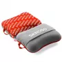 Skross Travel Pillow Red - Inflatable U-Shape Neck Pillow with Flocked PVC, Compact, Includes Storage Pouch