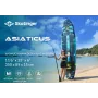 SKT ASIATICUS piepūšamais SUP dēlis 350x89x15 cm jogai