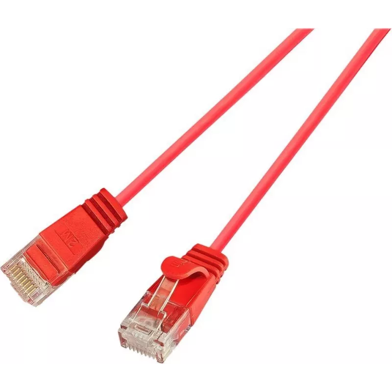 Wirewin Cat.6 SLIM-Light U/UTP tīkla kabelis, 0,5 m, sarkans (PKW-LIGHT-K6 0.5 RT)