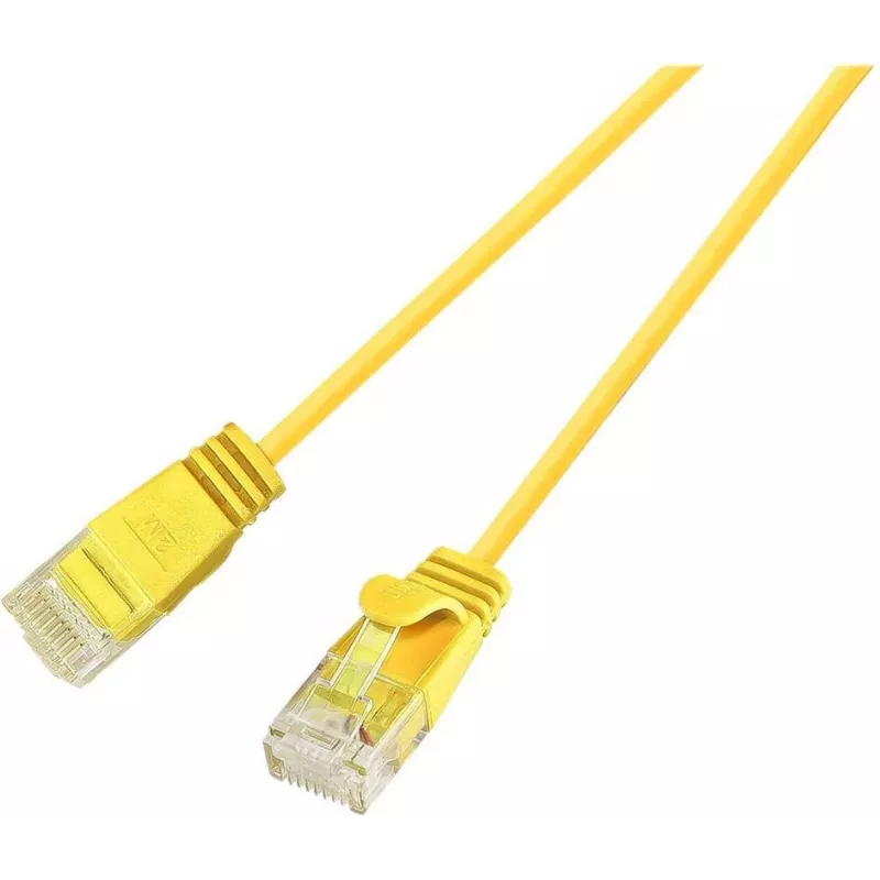 Wirewin Cat.6 U/UTP Slim-Light tīkla kabelis, 0,5m, dzeltens PKW-LIGHT-K6 0.5 GE