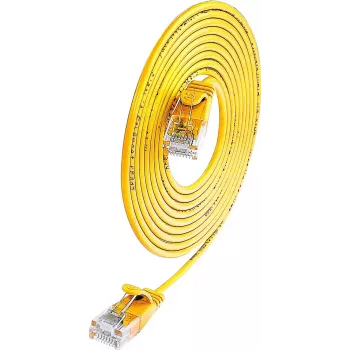 Wirewin Cat.6 U/UTP Slim-Light tīkla kabelis, 0,5m, dzeltens PKW-LIGHT-K6 0.5 GE