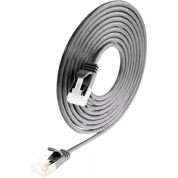 Wirewin Cat 6a U/FTP slaidais savienojuma kabelis, 0,25 m, melns, 10 Gbps, PoE++ PKW-LIGHT-STP-K6A 0.25 SW