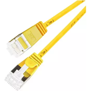 Wirewin Cat 6a U/FTP slaids savienojuma kabelis, dzeltens, 3.0m, 10G, PoE++ PKW-LIGHT-STP-K6A 3.0 GE