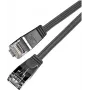Wirewin Cat6 U/FTP plāns Ethernet savienojuma kabelis 0,5m melns PKW-STP-SLIM-KAT6 0.5 SW