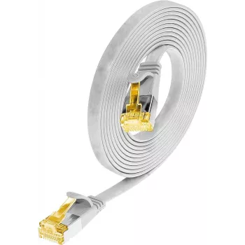 Wirewin Cat6a U/FTP slaids Ethernet savienojuma kabelis, RJ45 tēviņš uz tēviņu, 1 m, balts PKW-STP-SLIM-K6A 1.0 WS