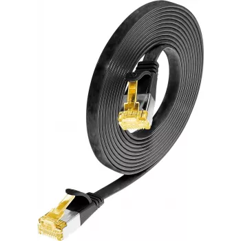 Wirewin Cat6a U/FTP slaids savienojuma kabelis RJ45 1m melns PKW-STP-SLIM-K6A 1.0 SW