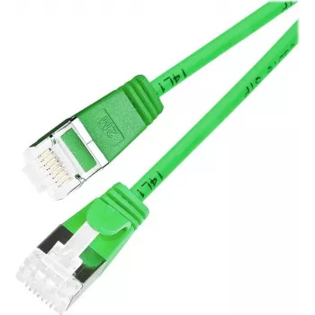 Wirewin Light komutācijas kabelis apaļš U/FTP Cat 6a zaļš 2,0m slaids elastīgs PoE (PKW-LIGHT-STP-K6A 2.0 GN)