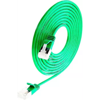 Wirewin Light komutācijas kabelis apaļš U/FTP Cat 6a zaļš 2,0m slaids elastīgs PoE (PKW-LIGHT-STP-K6A 2.0 GN)