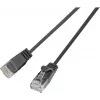 Wirewin PKW-LIGHT-K6 3.0 SW - Cat.6 Slim-Light tīkla kabelis, U/UTP, 3.0 m, melns