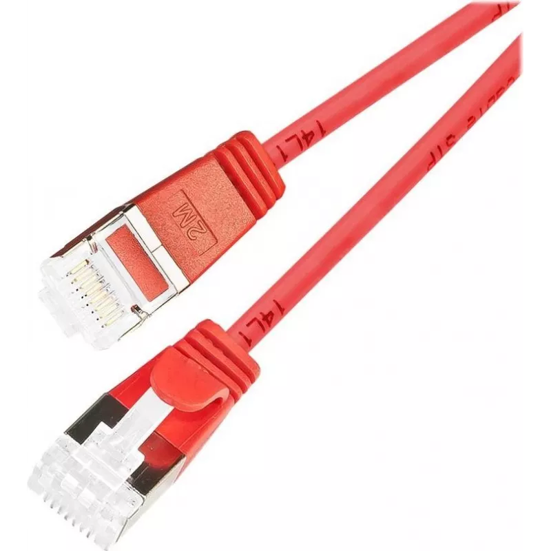 Wirewin Slim Patch Cable U/FTP Cat 6a sarkans 3.0m PKW-LIGHT-STP-K6A 3.0 RT