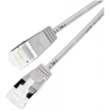 Wirewin Slim apaļš U/FTP Cat 6a savienojuma kabelis, pelēks, 0,5 m, 10 Gbps, PoE++ PKW-LIGHT-STP-K6A 0.5