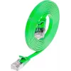 Wirewin SLIM S6 1.5 GN - Cat.6 slaids savienojuma kabelis, STP (PIMF), 1,5 m, zaļš PKW-STP-SLIM-KAT6 1.5 GN