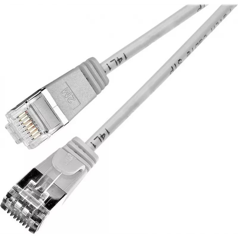 Wirewin SLIM SL6 7,5 m Cat.6 Slim-Light U/FTP savienojuma kabelis, pelēks (PKW-LIGHT-STP-K6 7.5)