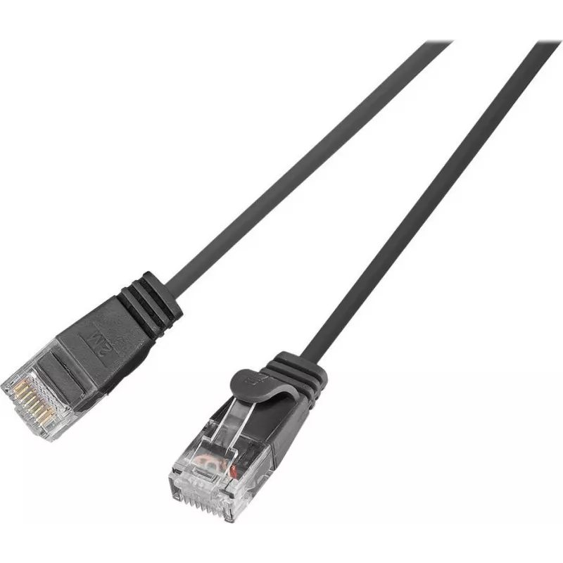 Wirewin SLIM UL6 10 SW - Cat.6 SLIM-Light tīkla kabelis, U/UTP, 10 m, melns PKW-LIGHT-K6 10.0 SW