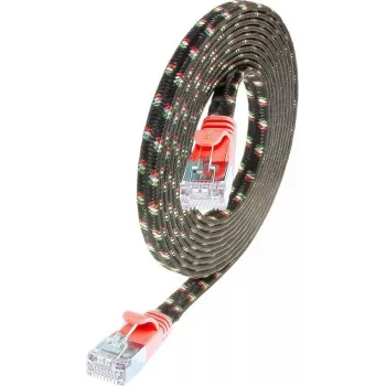 SLIM Wirewin Tough STP Cat6 U/FTP tīkla savienojuma kabelis, sarkans, 5 m, 10 Gbps, 250 MHz, slaids profils, RJ45 PKW-TOUGH-STP-K6 5.0 RT