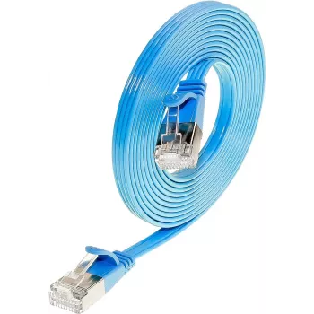 Wirewin Triotronik Cat6 U/FTP slaids Ethernet savienojuma kabelis 1m zils PKW-STP-SLIM-KAT6 1.0 BL