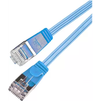 Wirewin Triotronik Cat6 U/FTP slaids Ethernet savienojuma kabelis 1m zils PKW-STP-SLIM-KAT6 1.0 BL