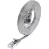 Wirewin Triotronik Cat6 U/FTP slaids Ethernet tīkla kabelis, 3m, RJ-45 tēviņš uz tēviņu, pelēks PKW-STP-SLIM-KAT6 3.0