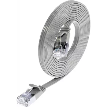 Wirewin Triotronik Cat6 U/FTP slaids Ethernet tīkla kabelis, 3m, RJ-45 tēviņš uz tēviņu, pelēks PKW-STP-SLIM-KAT6 3.0