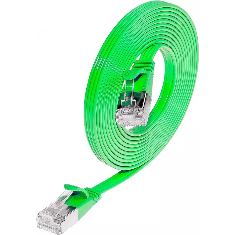 Wirewin Triotronik Cat6 U/FTP slaids savienojuma kabelis 0,25m zaļš PKW-STP-SLIM-KAT6 0.25 GN