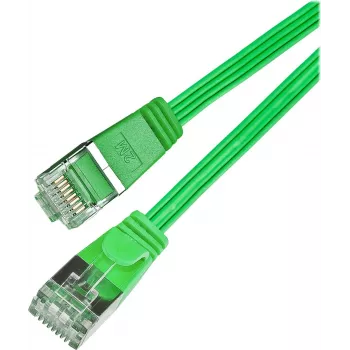 Wirewin Triotronik Cat6 U/FTP slaids savienojuma kabelis 0,25m zaļš PKW-STP-SLIM-KAT6 0.25 GN