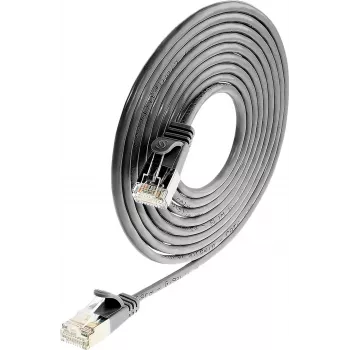 Wirewin Triotronik PKW-LIGHT-STP-K6 1.5 SW Cat6 ekranēts savienojuma kabelis, RJ-45 tēviņš uz tēviņu, 1,5 m, melns