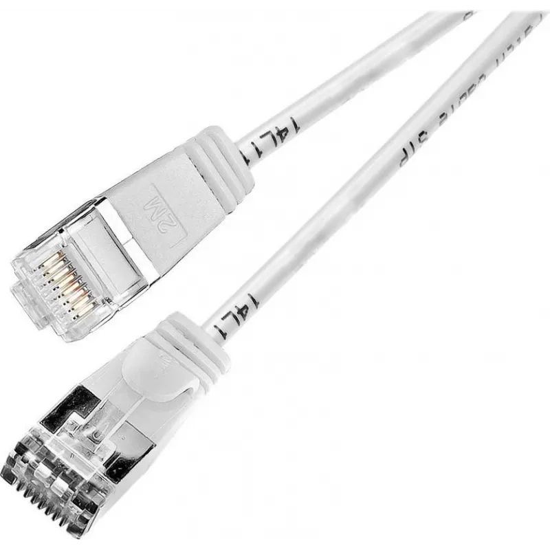 Wirewin Triotronik PKW-LIGHT-STP-K6 15.0 WS Cat6 S/FTP tīkla kabelis, RJ45 tēviņš uz tēviņu, balts, 15 m