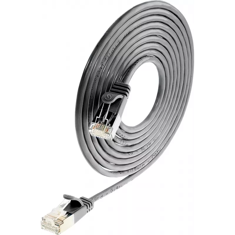 Wirewin Triotronik PKW-LIGHT-STP-K6 3.0 SW Cat6 ekranēts tīkla kabelis, 3m, melns