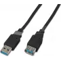 Wirewin USB 3.0 A-A vīriešu uz sieviešu pagarinājuma kabelis 1,8 m melns USB 3.0 A-A MF 1.8 SW