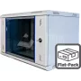 Wirewin WCAB PS2 600X450X6U B FP pie sienas montējams statīva skapis 6U melns