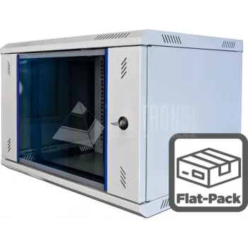 Wirewin WCAB PS2 600X600X4U B FP sienas montāžas statīva skapis 4U melns
