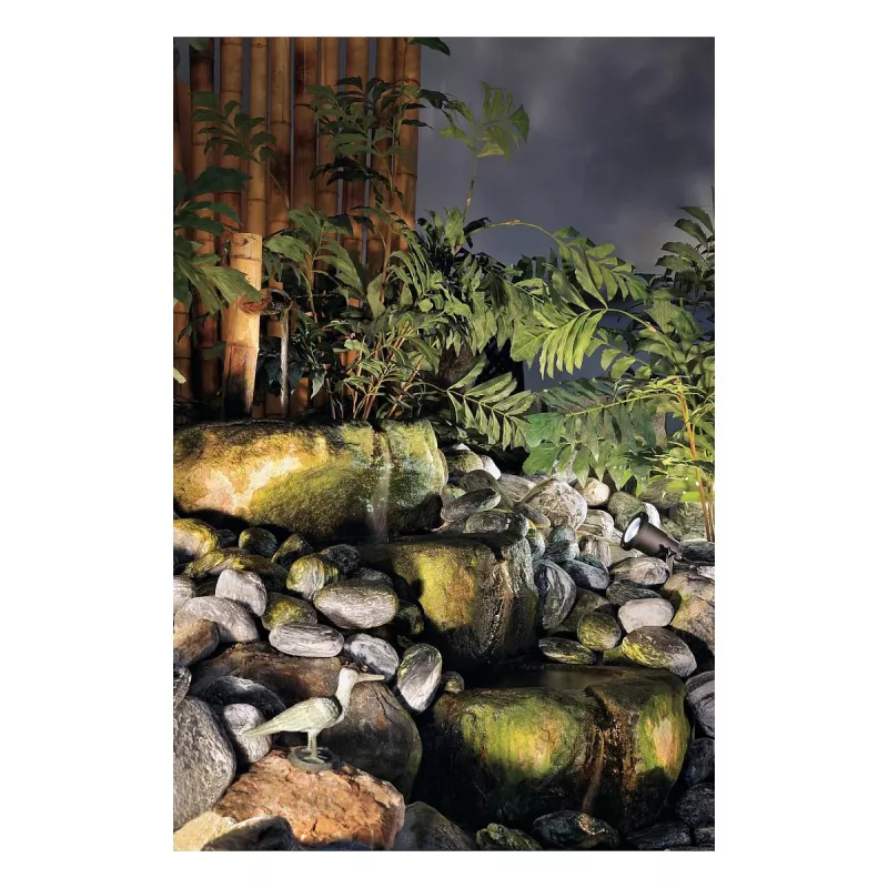 SLV Nautilus Spike Garden Spotlight 227410 GU10 IP65 with Earth Spike and 1.5m Cable Black