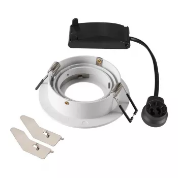 SLV NEW TRIA 75 Iegremdējamais prožektors Apaļš GU10 Maks. 10W Balts 75mm