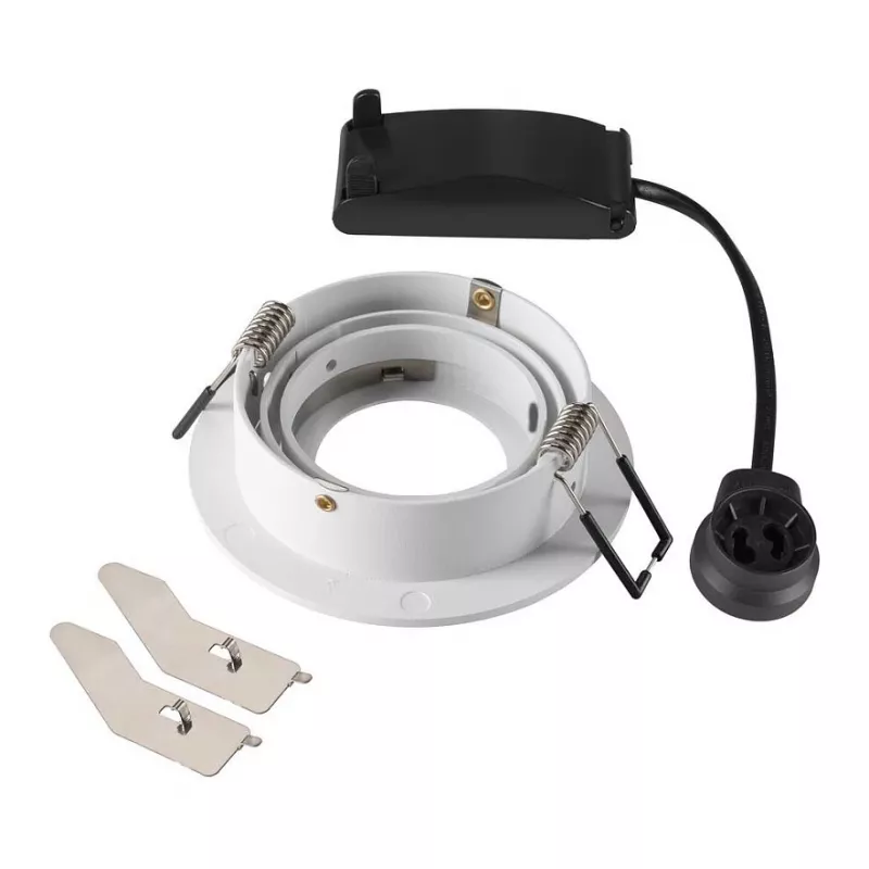 SLV NEW TRIA 75 Iegremdējamais prožektors Apaļš GU10 Maks. 10W Balts 75mm