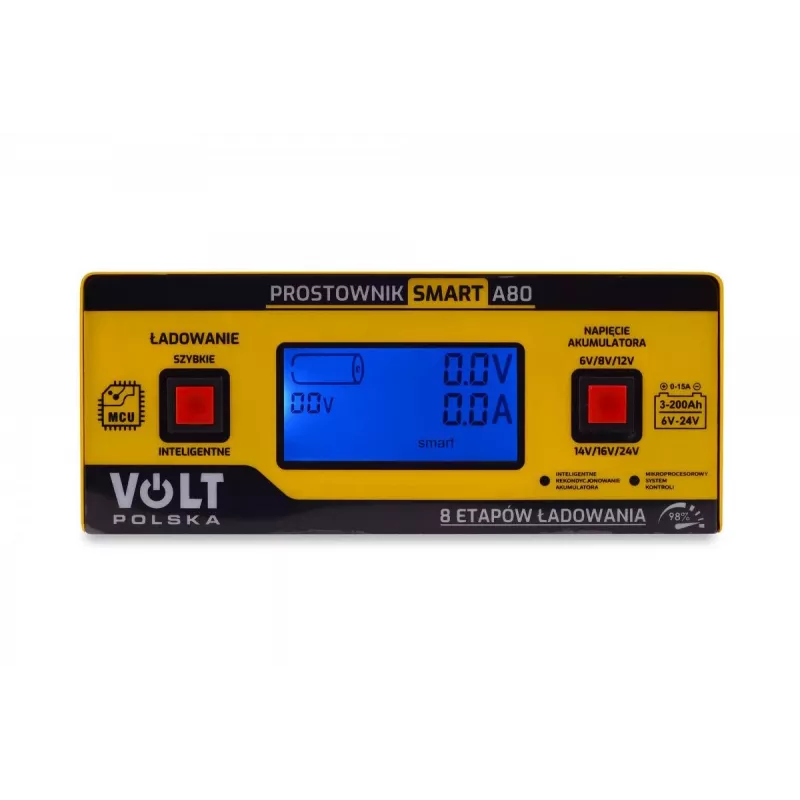 Smart Volt Rectifier Poland 6V/12V/24V 15A A80 viedais akumulatoru lādētājs