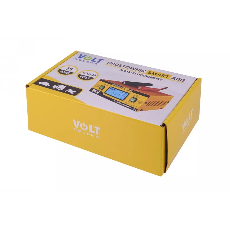 Smart Volt Rectifier Poland 6V/12V/24V 15A A80 viedais akumulatoru lādētājs