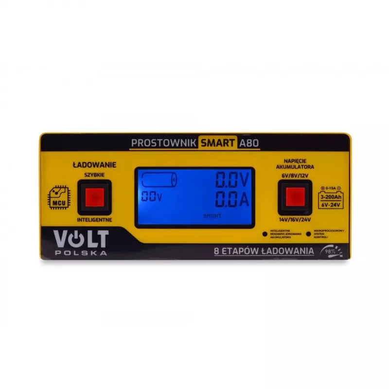 Smart Volt Rectifier Poland 6V/12V/24V 15A A80 viedais akumulatoru lādētājs