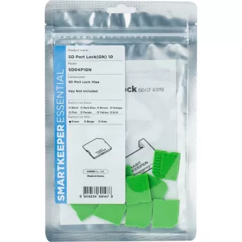 SmartKeeper Mini/Micro SD portu bloķētājs, zaļš, 10 gab. iepakojums (SLSART-0323)