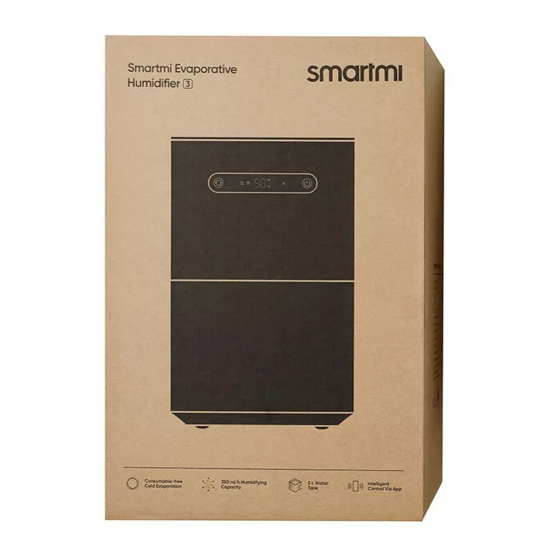Smartmi Evaporative Humidifier 3 (HU518001EU) – 5L tvertne, 350 mL/h, Wi-Fi, UV-C, balts