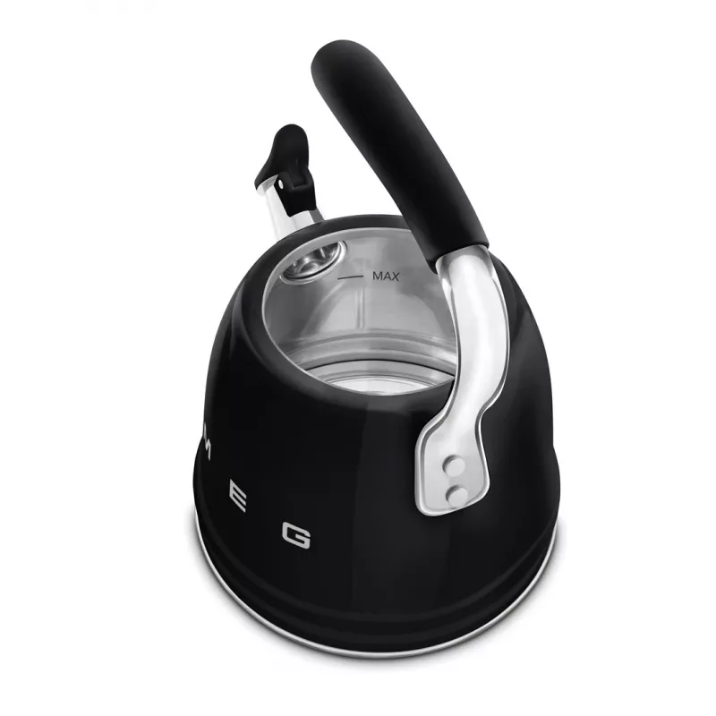 Smeg 50's stila tējkanna WKF01BL Melna 1.7L 2400W Nerūsējošais tērauds