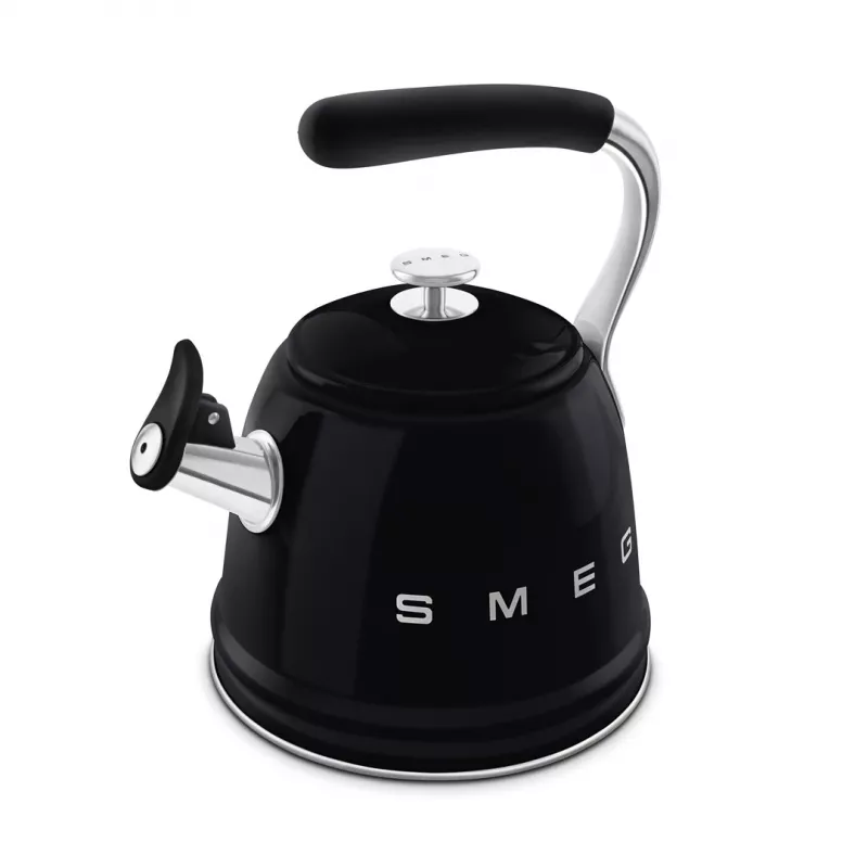 Smeg 50's stila tējkanna WKF01BL Melna 1.7L 2400W Nerūsējošais tērauds