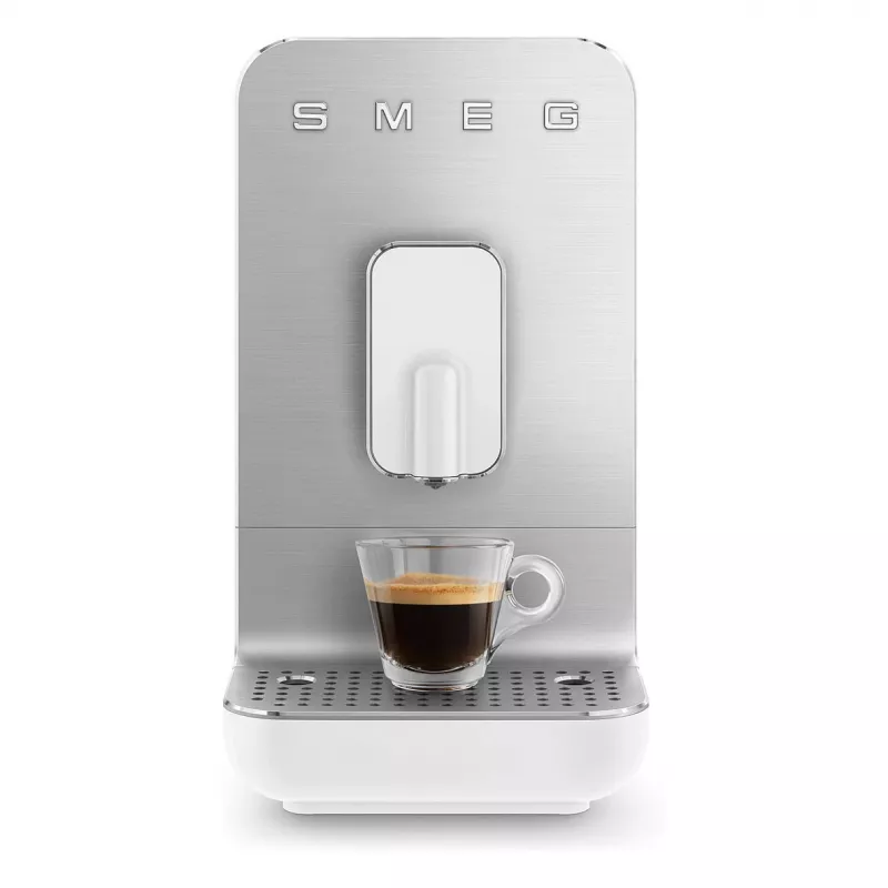 SMEG BCC11WHMEU Pilnībā automātiskā kafijas automāts ar tvaika sprauslu, 19 bāri, 1,4 L, balts