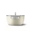 Smeg CSF2412CRM Katls, 24 cm, Keramikas nepiedegošais pārklājums, Nerūsējošā tērauda rokturis, Matēti krēmkrāsas