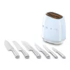 SMEG Knife Block 50's Style Pastel Blue KBSF02PB