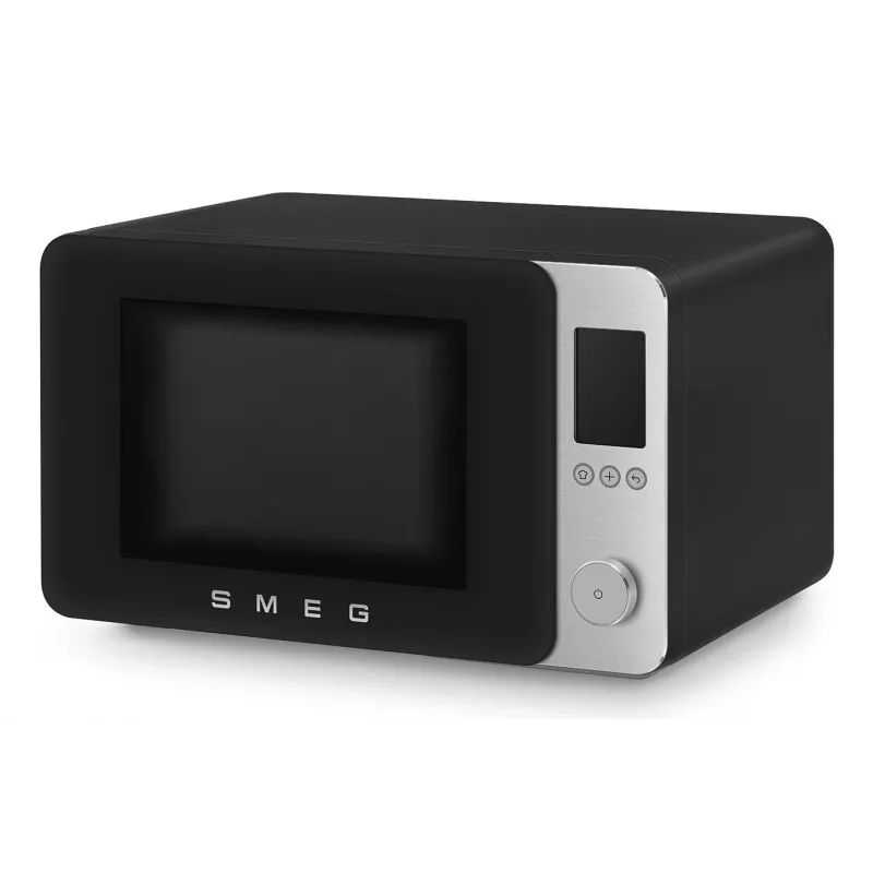 Smeg MOC02BLMEU Kombinētā mikroviļņu krāsns, 9 funkcijas, 2100 W, matēti melna